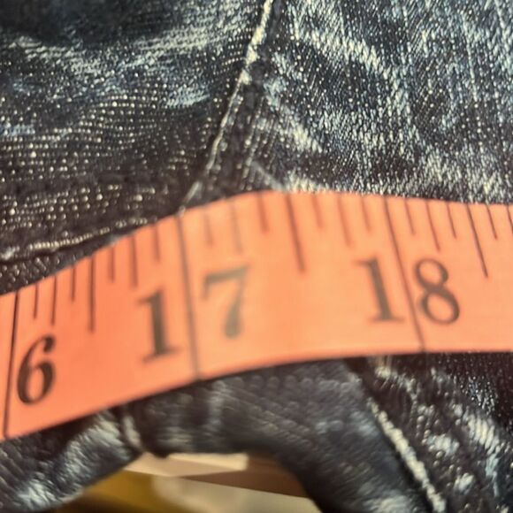 Smoke Rise Jeans Shortalls Overall Shorts Distressed Blue Denim Womens - Picture 9 of 10